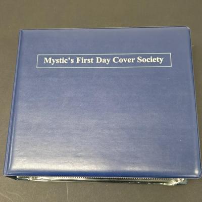 LOT 91: Mystic's First Day Cover Society Album, Mostly Filled
