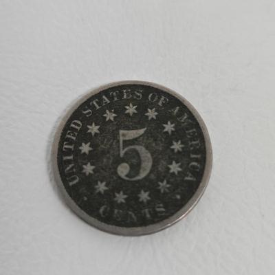 LOT 106: Ten Liberty V Nickels and 1882 Shield Nickel