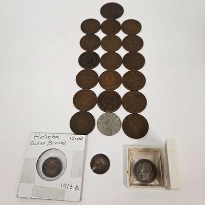 LOT 109: Antique U.S. and International Coins