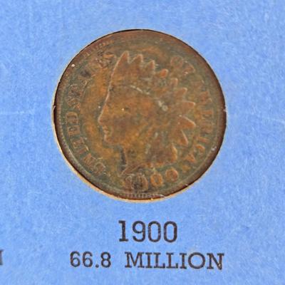 LOT 114: Indian Head Princess Coin, Indian Head Penny Collection, and More