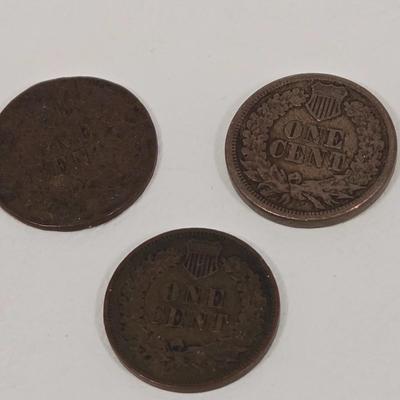 LOT 114: Indian Head Princess Coin, Indian Head Penny Collection, and More
