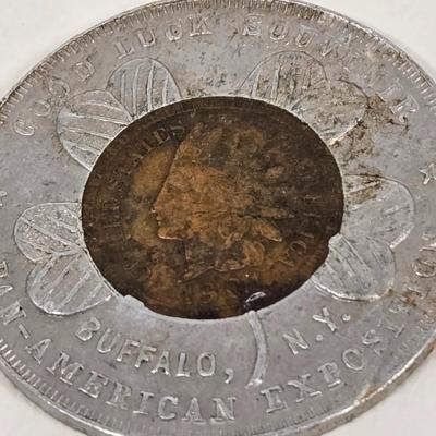 LOT 114: Indian Head Princess Coin, Indian Head Penny Collection, and More