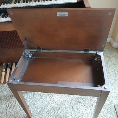 Vintage Hammond Colonnade 2202 Organ with Bench & Sheet Music Lot