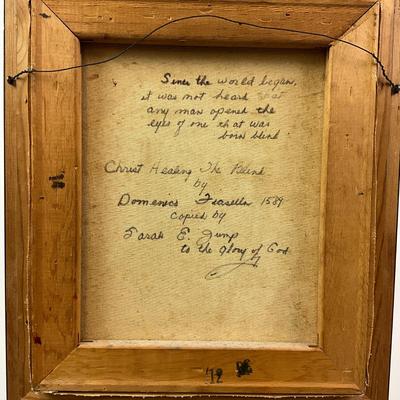 Sale Photo Thumbnail #224: Measurements:
16.75" height, 14.5" width framed