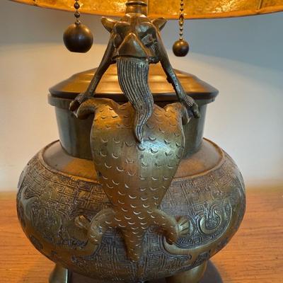 Arts & Crafts Table Lamp with Mica Shade (FP-BM)
