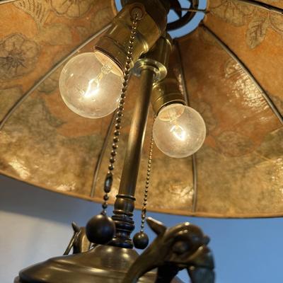 Arts & Crafts Table Lamp with Mica Shade (FP-BM)