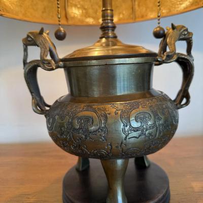 Arts & Crafts Table Lamp with Mica Shade (FP-BM)