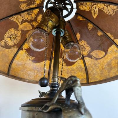 Arts & Crafts Table Lamp with Mica Shade (FP-BM)