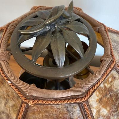 Arts & Crafts Table Lamp with Mica Shade (FP-BM)
