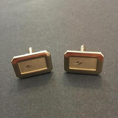 Vintage, gold, toned, swank cufflinks