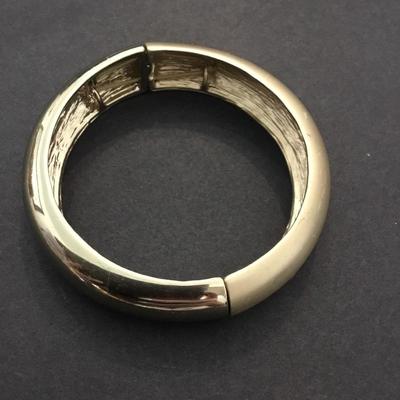 Lauren Conrad Satin gold, toned, stretch, bangle, bracelet