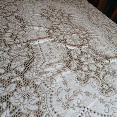 Modern Craftsman-Style Glass Top Dining Table with 6 Chairs