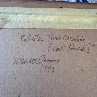 “Celeste, That Creolian Flat Head” by Maudee Carron (PC-DZ)