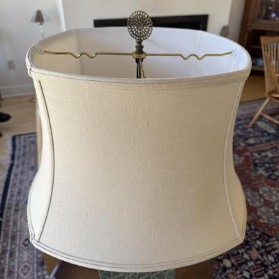 Teal Ceramic Lamp by Parmentier Pottery (FP-BM)