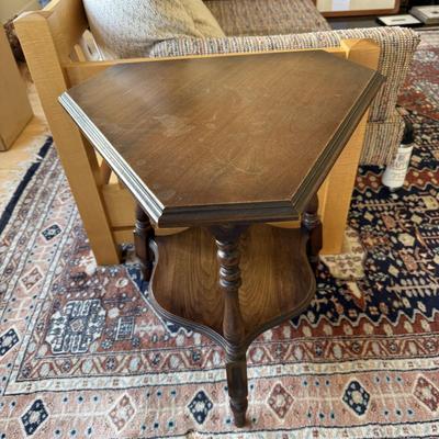 Triangular Two Tiered Side Table (FP-BM)