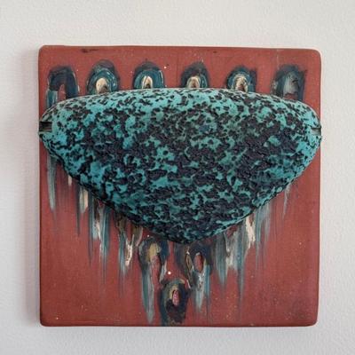 Two Ceramic Textured Wall-Hangings by Kathy Triplett (PC-DZ)