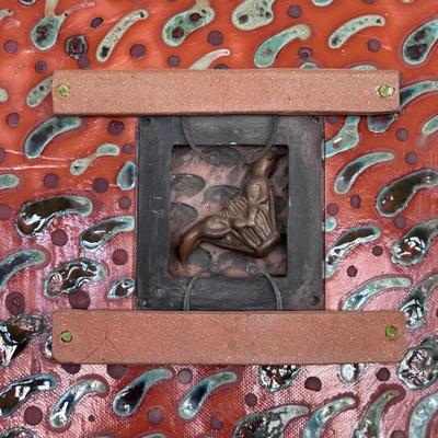 Two Ceramic Textured Wall-Hangings by Kathy Triplett (PC-DZ)