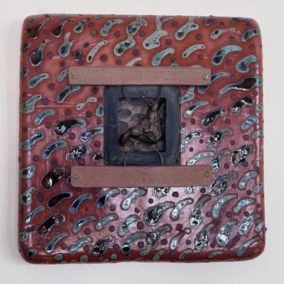 Two Ceramic Textured Wall-Hangings by Kathy Triplett (PC-DZ)
