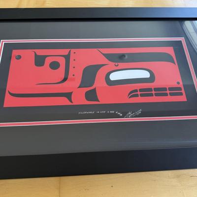 "Killer Whale - Love is Red" Signed & Numbered Print by Carl Stromquist (FP-BM)