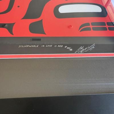 "Killer Whale - Love is Red" Signed & Numbered Print by Carl Stromquist (FP-BM)