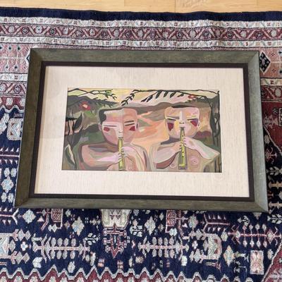 "Our Fire on Earth" Framed Painting (PC-DZ)