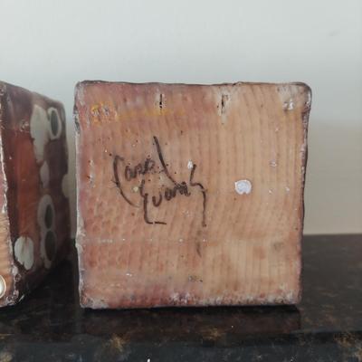 Signed Block Art by Carol Evans (FP-BBL)