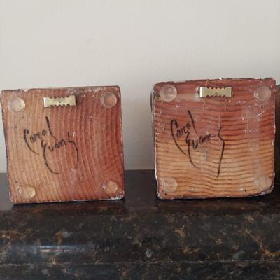 Signed Block Art by Carol Evans (FP-BBL)
