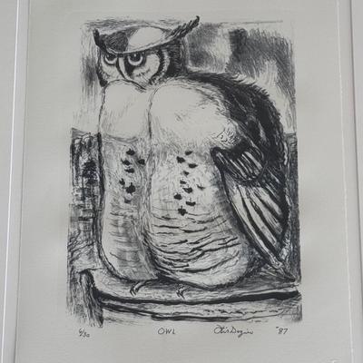 “Owl” Signed and Numbered Print by Otis Dozier (PC-DZ)