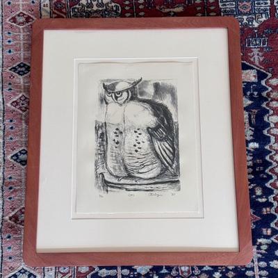 “Owl” Signed and Numbered Print by Otis Dozier (PC-DZ)