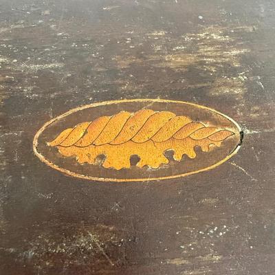 Oval Tilt Top Table with Seashell Inlay (FP-BM)