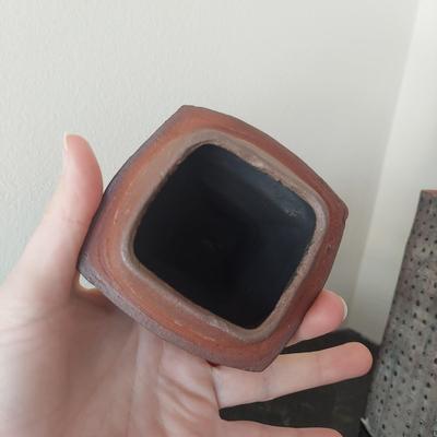 Terracotta Lidded Art-Piece Canisters by Stacy Snyder (GB-BBL)
