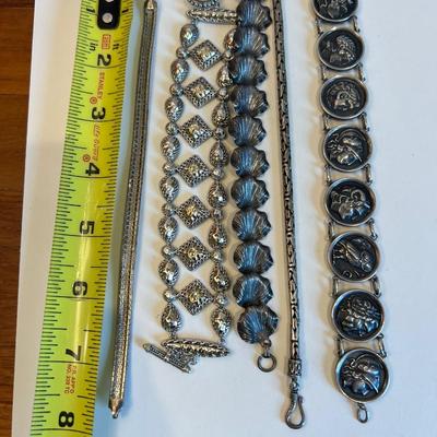 Silver Bracelets Lot