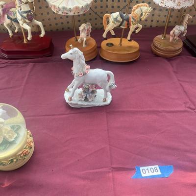 Carousel Horses Music Box Lot