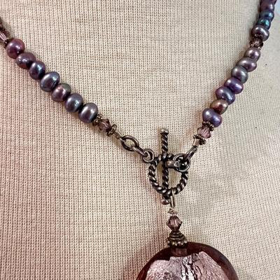 10 Artisanal Necklaces - Pearls, Glass, Crystal, Gemstones