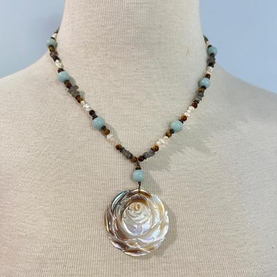 10 Artisanal Necklaces - Pearls, Glass, Crystal, Gemstones
