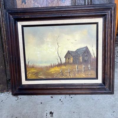 Vintage Farmhouse Painting