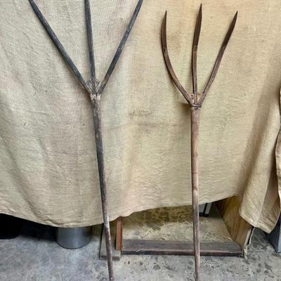 Sale Photo Thumbnail #86: Vintage German Hay Forks
