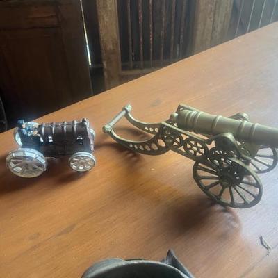 Sale Photo Thumbnail #105: Toy Tractor and Cannon
