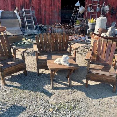 Sale Photo Thumbnail #113: Redwood Patio Set