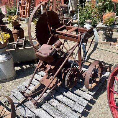 Sale Photo Thumbnail #121: Antique Timber Log Saw