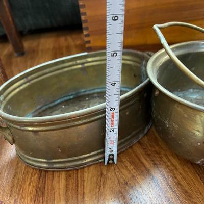 Rustic Decor Lot - Wood, Cast Iron, Brass