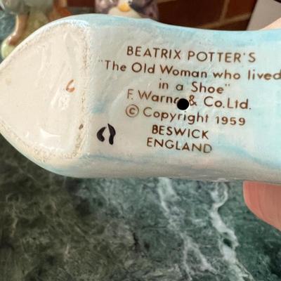 C. 1940's 1950's Beatric Potter Figurine Lot