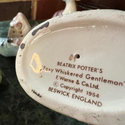 C. 1940's 1950's Beatric Potter Figurine Lot