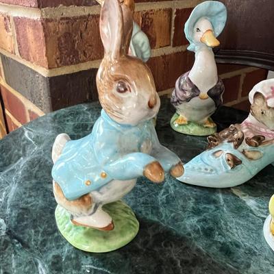 C. 1940's 1950's Beatric Potter Figurine Lot