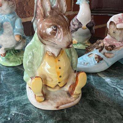 C. 1940's 1950's Beatric Potter Figurine Lot