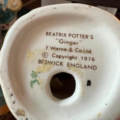 Beatrix Potter Lot c. 1970's - 5 Figurines + Music Box