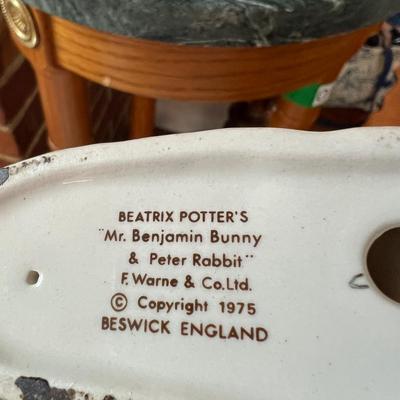 Beatrix Potter Lot c. 1970's - 5 Figurines + Music Box