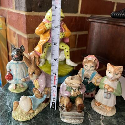 Beatrix Potter Lot c. 1970's - 5 Figurines + Music Box