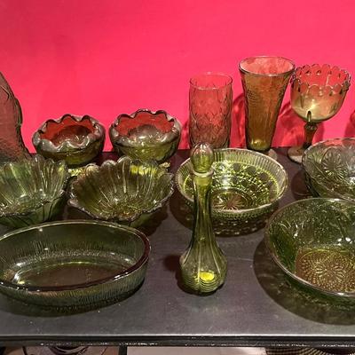 Large lot- Green Glass
