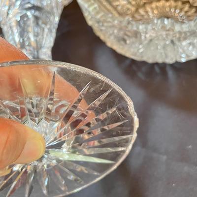 Cut & Etched Crystal w/ Starbursts, Rose, Birds & More (LR-SS)